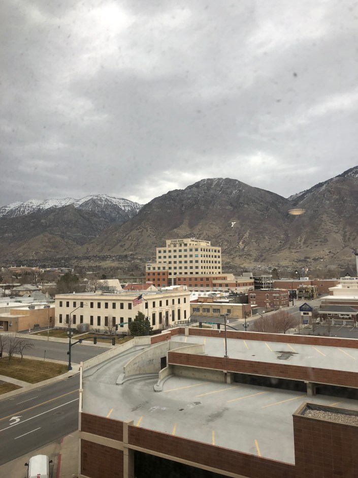 Provo view, cloudy